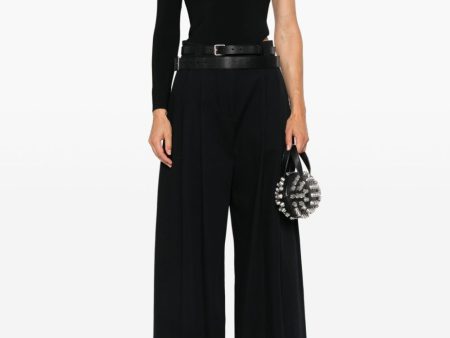 ALEXANDER WANG - Women High Waisted Wide Leg Pant Supply