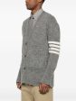 THOM BROWNE - Men Jersey Stitch Exaggerated Fit V Neck Cardigan For Cheap