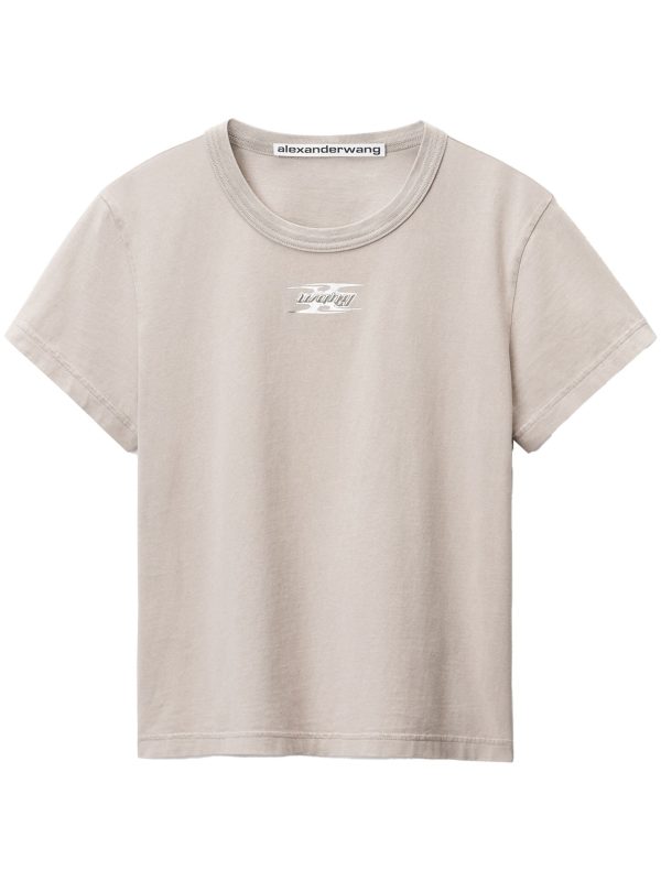 T BY ALEXANDER WANG - Women Shrunken Tee With Blade Logo For Discount