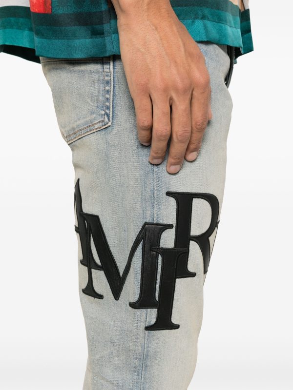 AMIRI - Men Staggered Logo Skinny Jean Online now