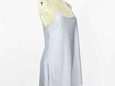 Silver slip dress For Discount