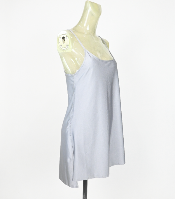 Silver slip dress For Discount