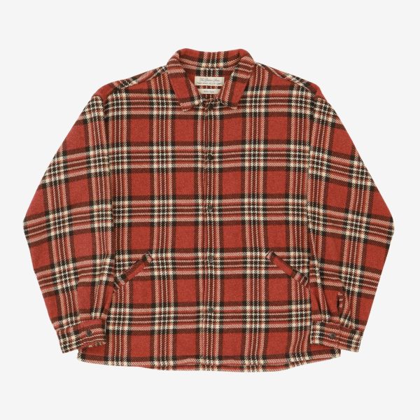 Twill Checked Wide Shirt Hot on Sale