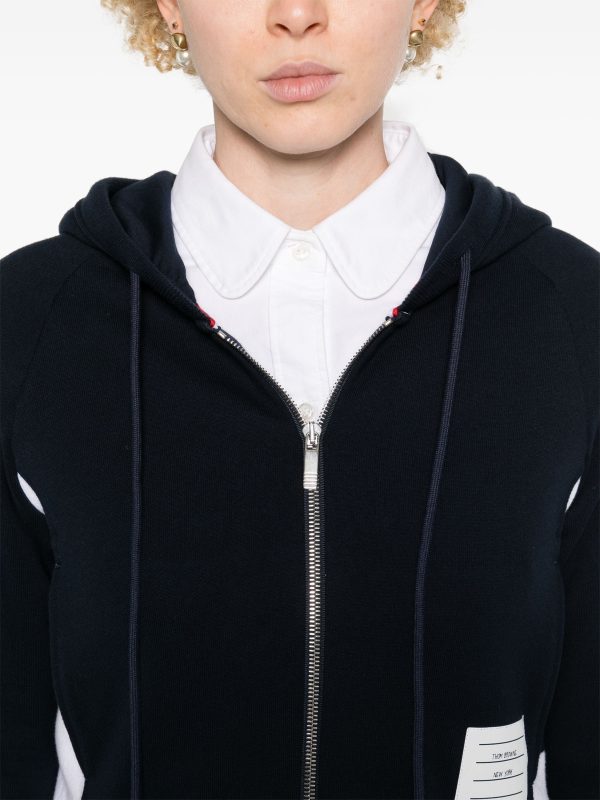 THOM BROWNE - Women Blouson Zip Up Hoodie Online Sale