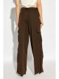 BURBERRY - Women High Waisted Cargo Wide Leg Trousers Discount