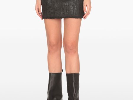 RICK OWENS - Women Mini Denim Skirt Hot on Sale