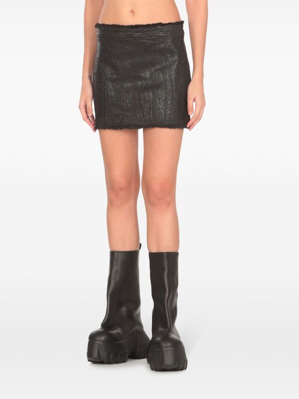 RICK OWENS - Women Mini Denim Skirt Hot on Sale