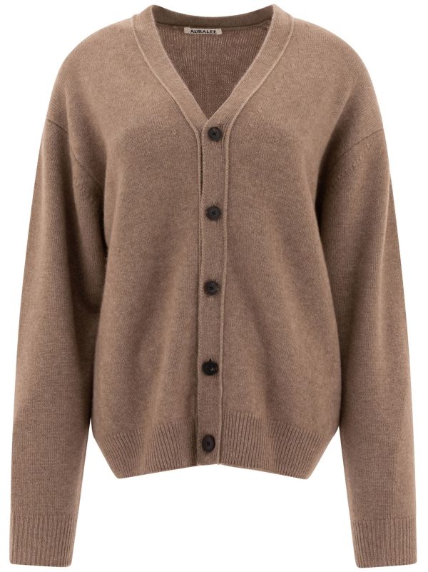 AURALEE - Women Baby Cashmere Knit Cardigan Online Sale