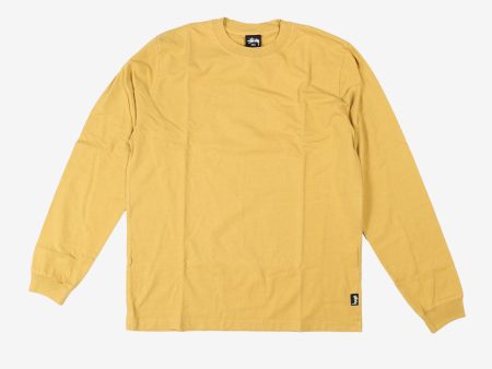 STUSSY - Men Pigment Dyed Long Sleeve Crew For Cheap