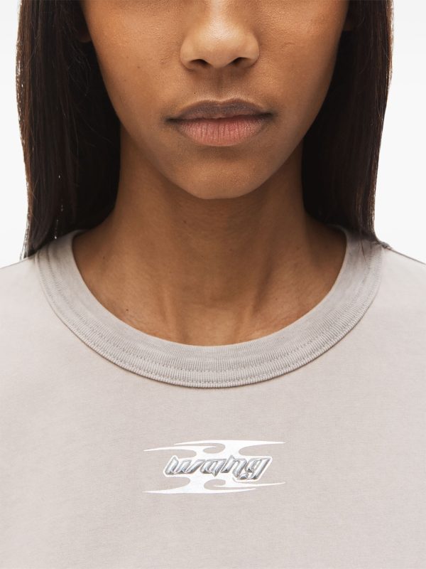 T BY ALEXANDER WANG - Women Shrunken Tee With Blade Logo For Discount