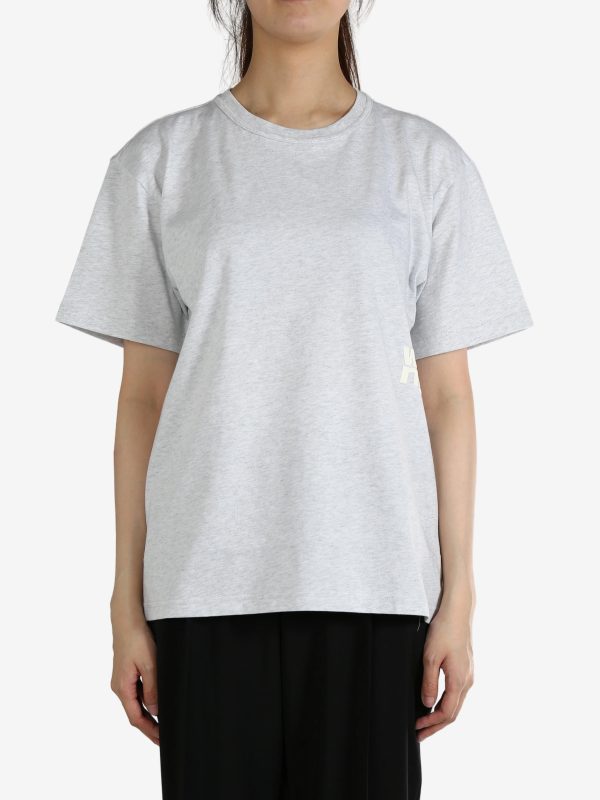 T BY ALEXANDER WANG - Women Essential SS Tee W  Puff Logo & Bound Neck For Discount