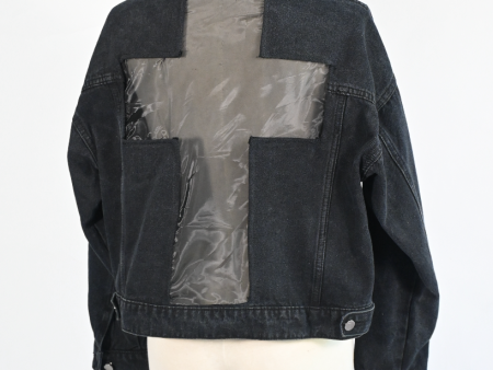 DAN 7:20 Denim Sheer Cross Jacket For Discount