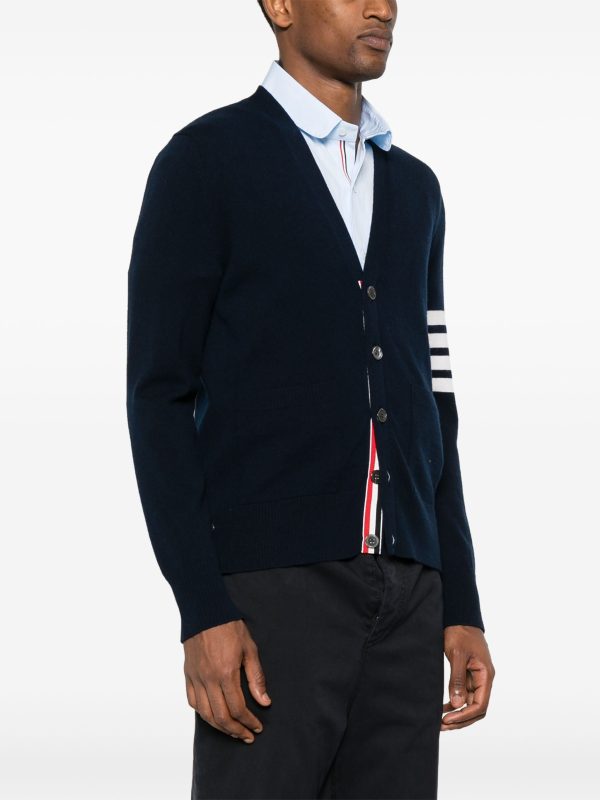 THOM BROWNE - Men Relaxed Fit Cardigan on Sale