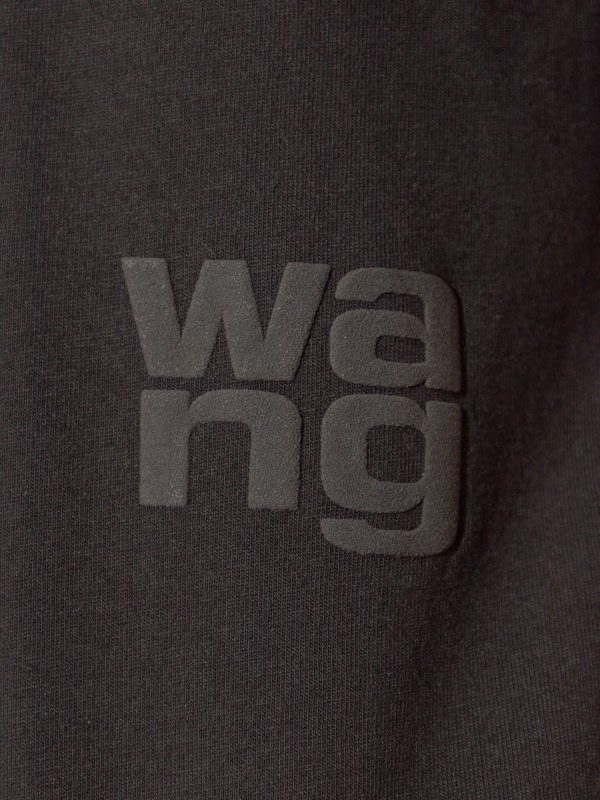 T BY ALEXANDER WANG - Women Essential Jersey Puff Logo Shrunk Tee Online Sale