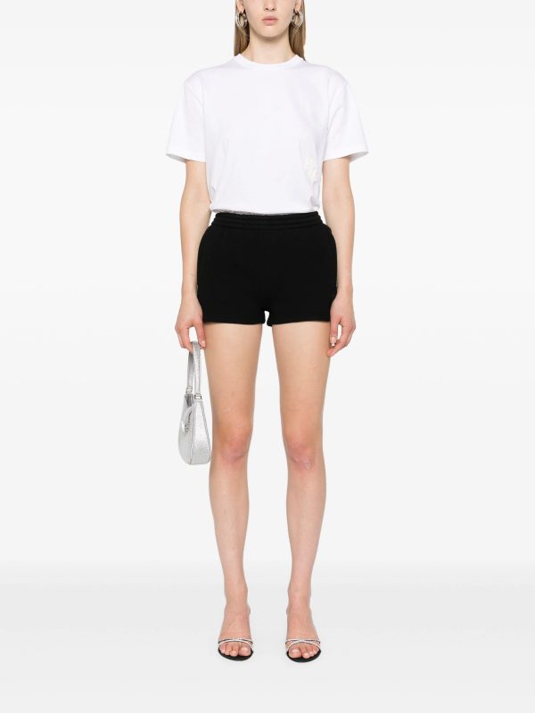 T BY ALEXANDER WANG - Women Essential Terry Sweatshort With Puff Paint Logo Supply