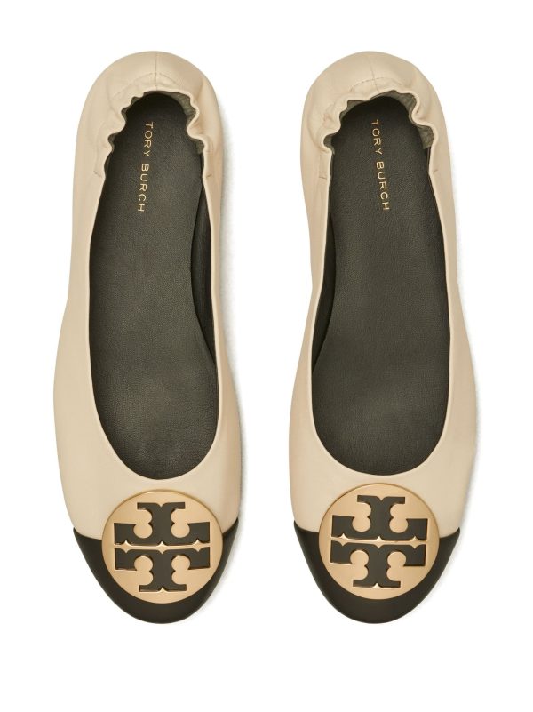 TORY BURCH - Women Claire Cap-Toe Ballet Shoes Online Hot Sale