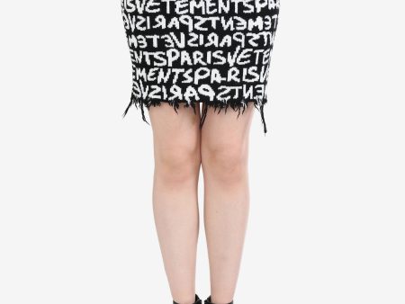 VETEMENTS - Unisex Paris Monogram Mini Skirt on Sale