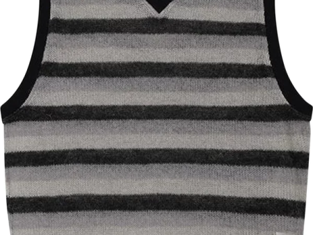 STUSSY - Men Striped Sweater Vest Cheap