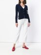 THOM BROWNE - Women Classic V-Neck 4 Bar Cardigan on Sale