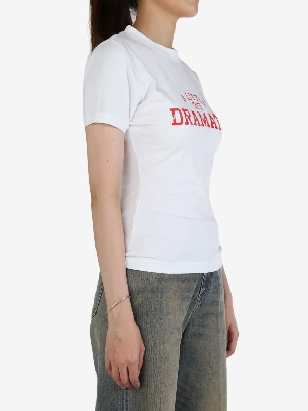 VETEMENTS - Women A Little Bit Dramatic Fitted T-Shirt Online Sale