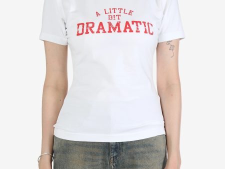 VETEMENTS - Women A Little Bit Dramatic Fitted T-Shirt Online Sale