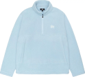 STUSSY - Men Half Zip Mock Polar Fleece Hoodie Online Sale