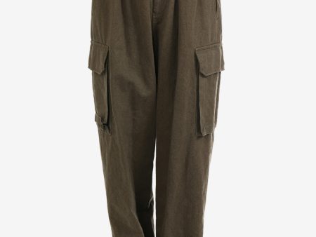 Y S - Women Gabardine Silicone U-Cargo Pants on Sale