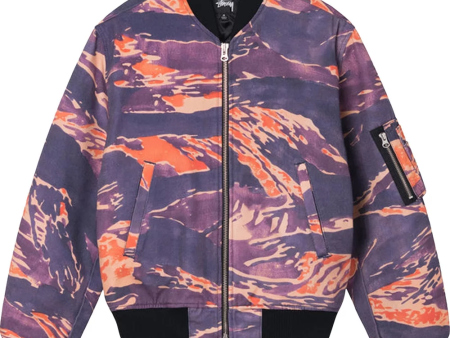 STUSSY - Men Tigris Canvas Bomber Jacket Fashion