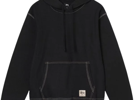 STUSSY - Men Contrast Stitch Label Hoodie Online Sale