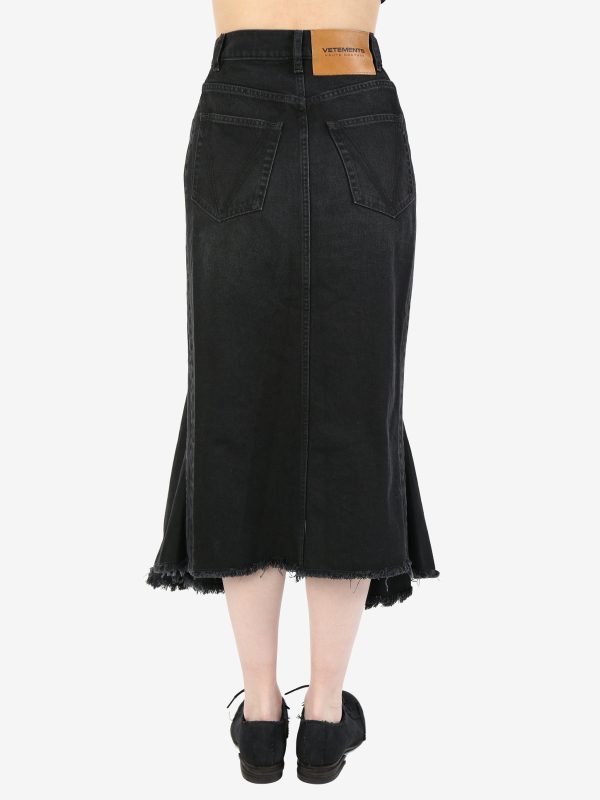 VETEMENTS - Women Denim Midi Skirt Online Hot Sale