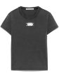 T BY ALEXANDER WANG - Women Shrunken Tee With Blade Logo Fashion