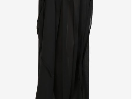 ANN DEMEULEMEESTER - Women Norell Long Pleated Wrap Skirt on Sale