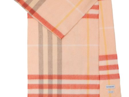 BURBERRY - Large Check Cashmere Scarf For Sale