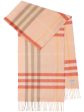 BURBERRY - Large Check Cashmere Scarf For Sale