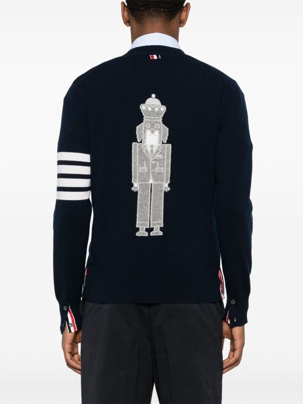 THOM BROWNE - Men Relaxed Fit Cardigan on Sale