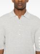 THOM BROWNE - Men Textured Stitch Polo Tee Hot on Sale