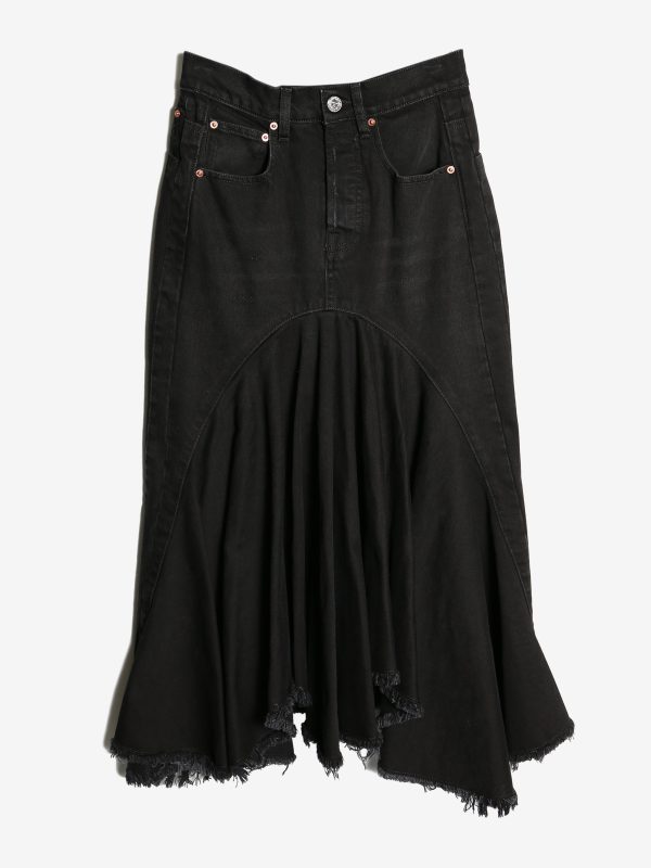 VETEMENTS - Women Denim Midi Skirt Online Hot Sale