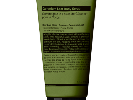 AESOP - Geranium Leaf Body Scrub on Sale